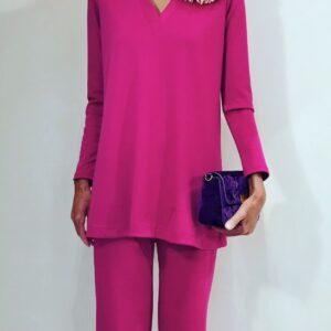 PANTALON PUNTO FUCSIA