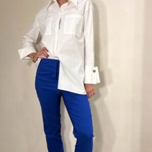 Pantalon elastico azul royal