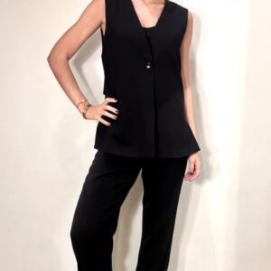 Pantalon de vestir recto negro