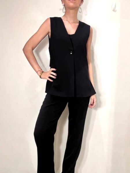Pantalon de vestir recto negro
